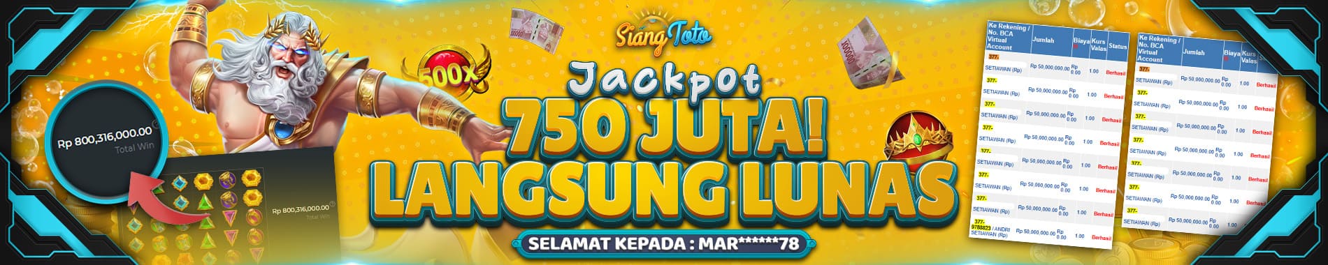 Jackpot siangtoto